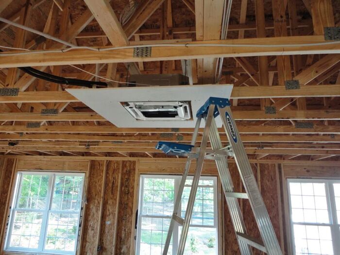 Ceiling cassette going into a new build
